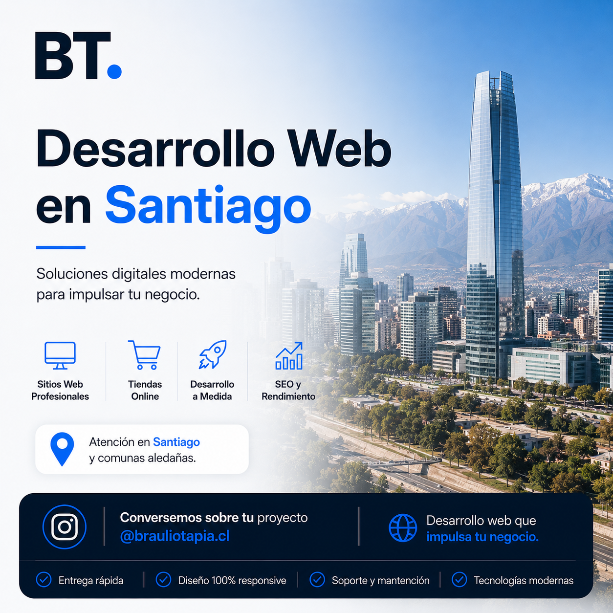 Desarrollo Web en Santiago — soluciones digitales modernas