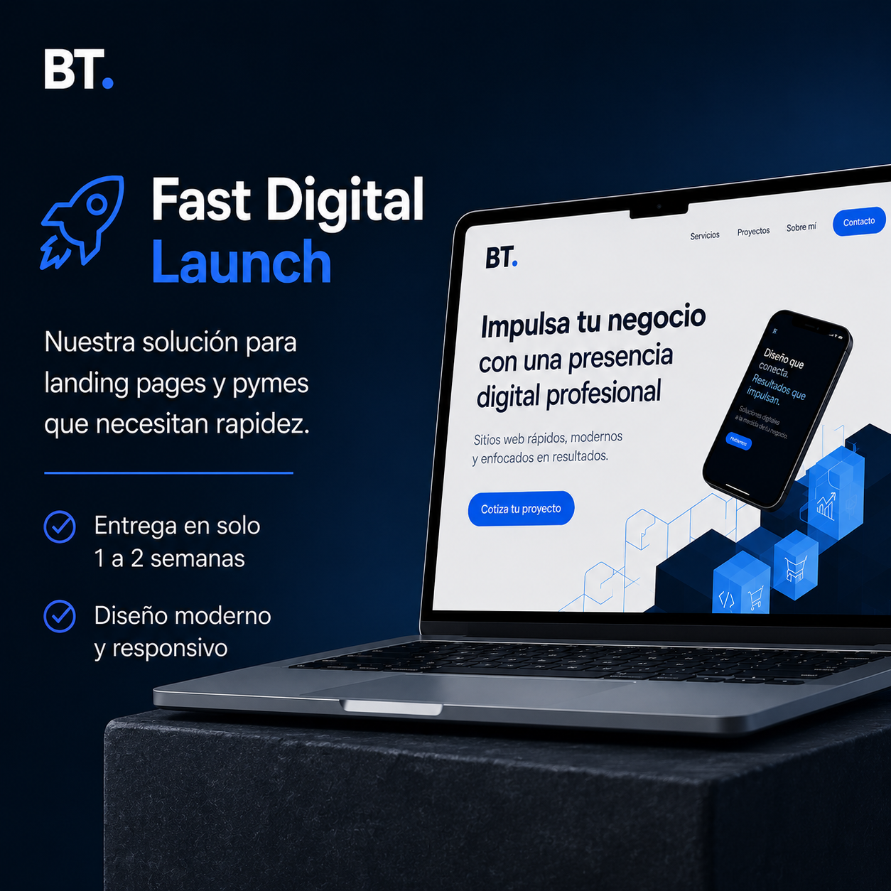 Fast Digital Launch — sitio web para pymes en 1 a 2 semanas